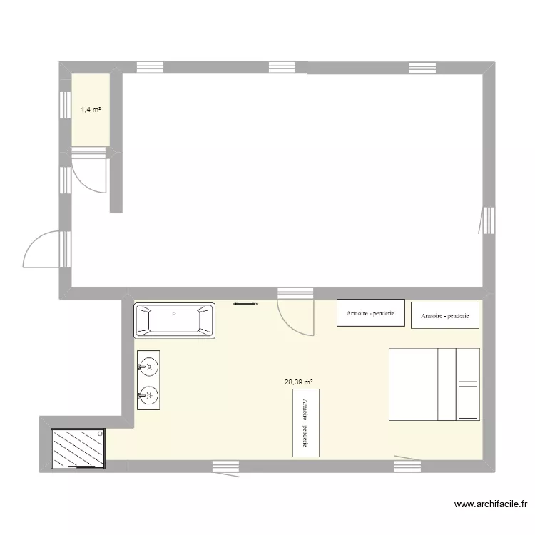 MAISON. Plan de 2 et 30 m² MAISON. Plan de 2 et 30 m²