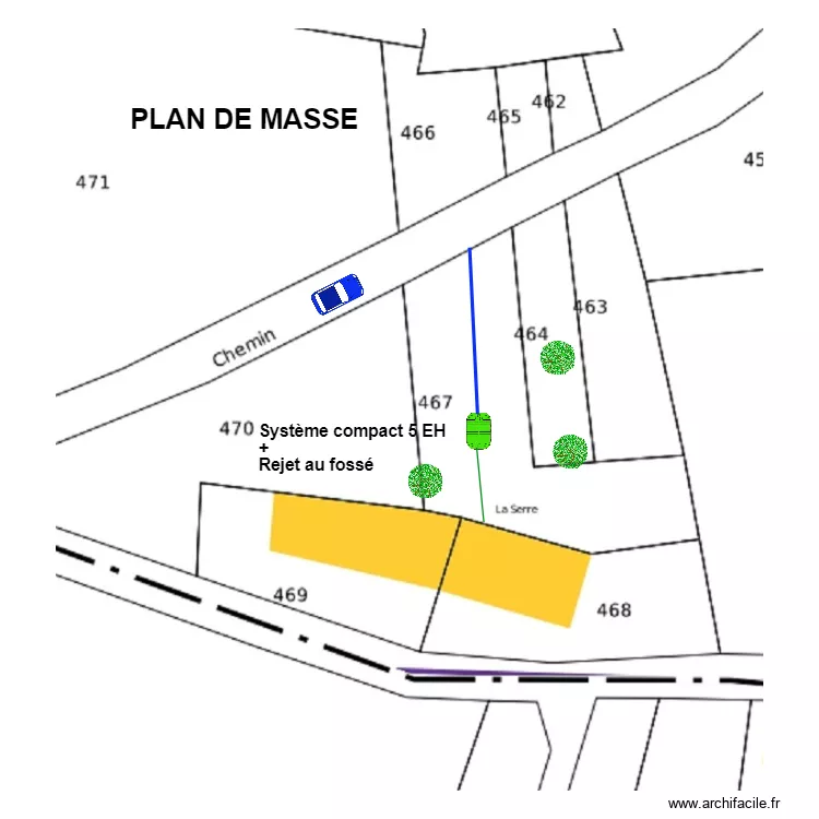 Berdot. Plan de 