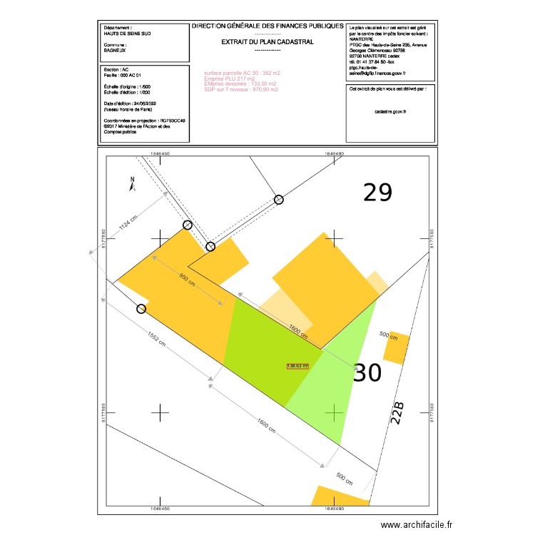 ac30. Plan de 0 pièce et 0 m2