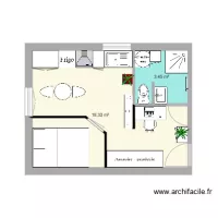 Appartement 1er &eacute;tage droit vide