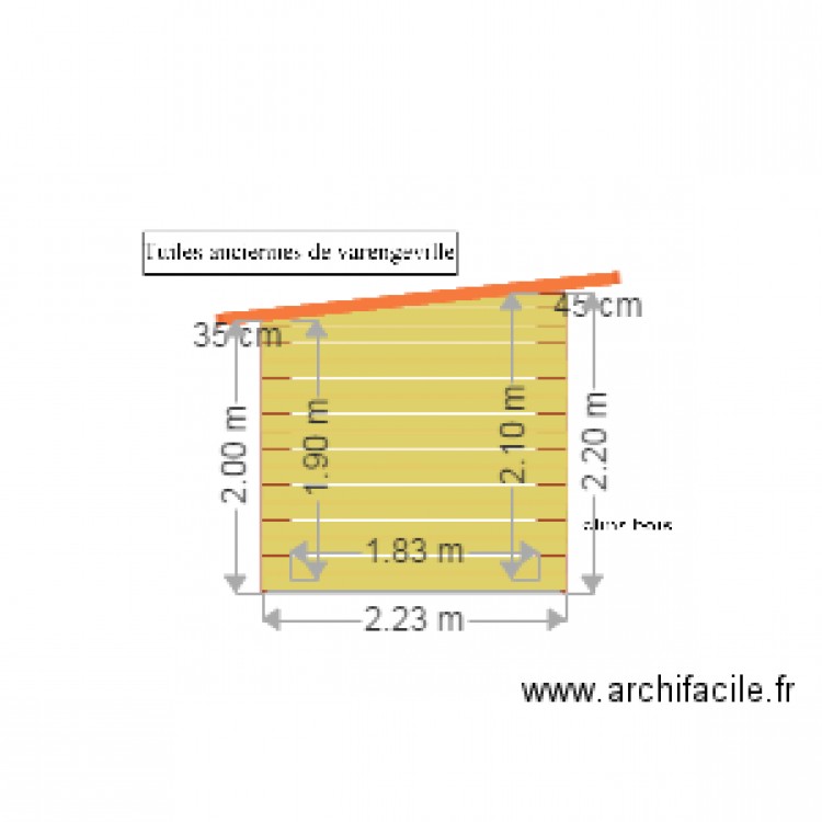 abri gite n2 pignon nord. Plan de 0 pièce et 0 m2