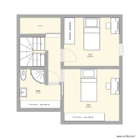 projet maison 1 er etage V 2 chambres