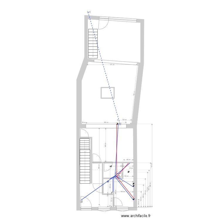 LESSINES SANITAIRE REVU 19102022. Plan de 13 pièces et 152 m2