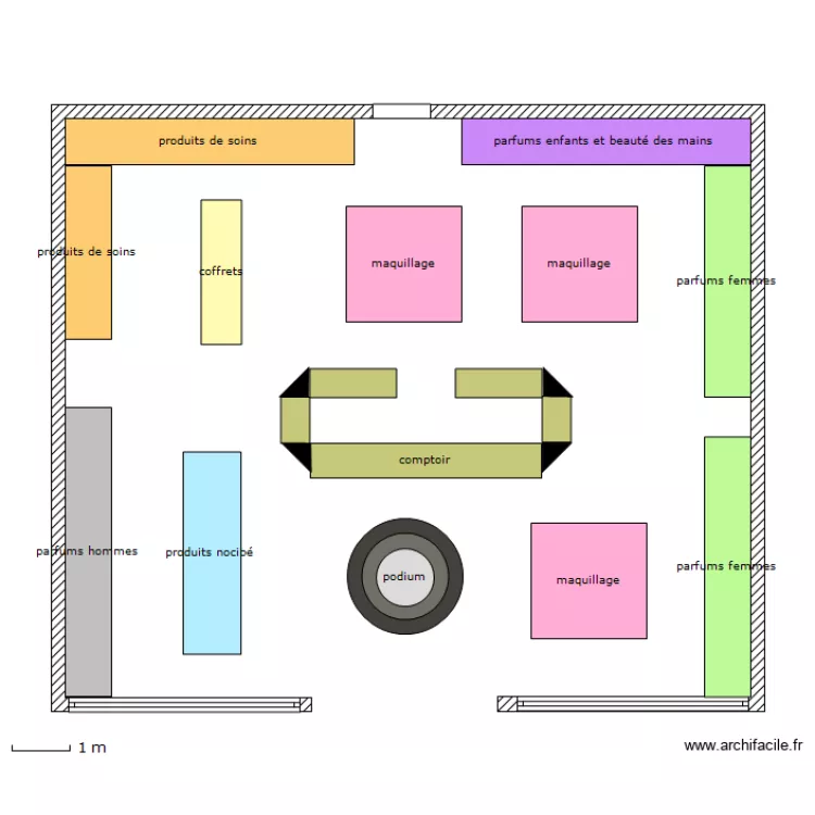 nocibé. Plan de nocibé. Plan de