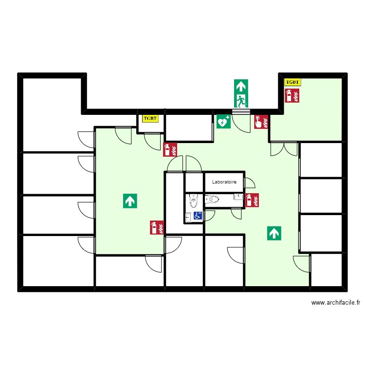 Gim's La Ciotat . Plan de 19 pièces et 139 m2