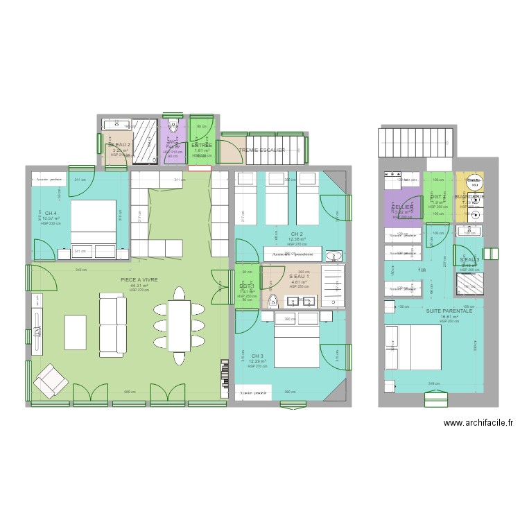 ENSOLEILLEE. Plan de 0 pièce et 0 m2