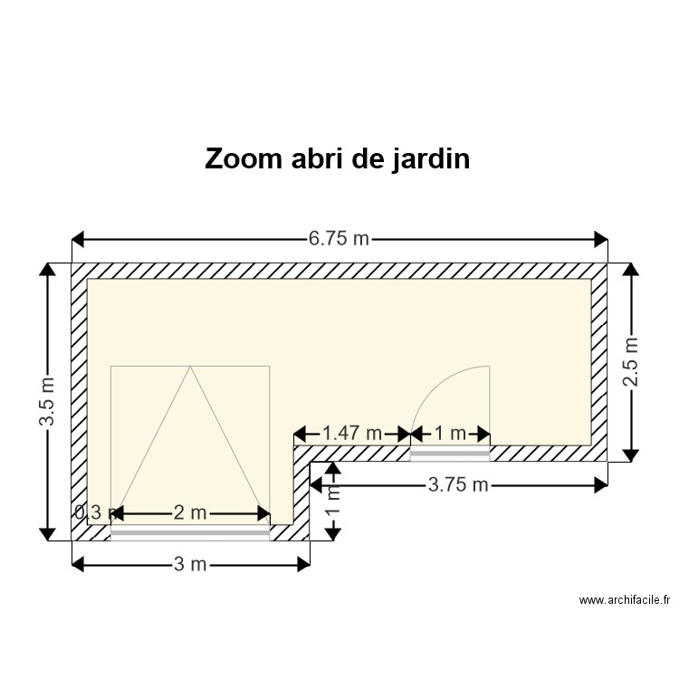 Zoom Abri de jardin. Plan de 0 pièce et 0 m2