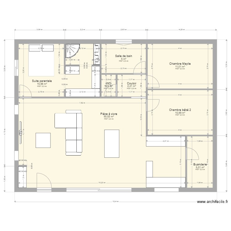 maison. Plan de 0 pièce et 0 m2