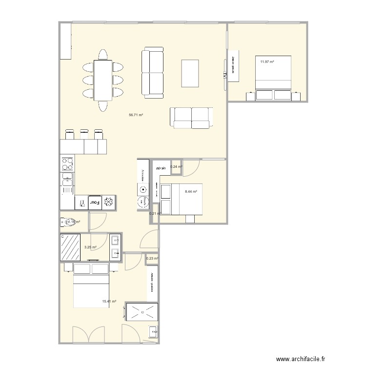 Pornichet porteur V3. Plan de 0 pièce et 0 m2