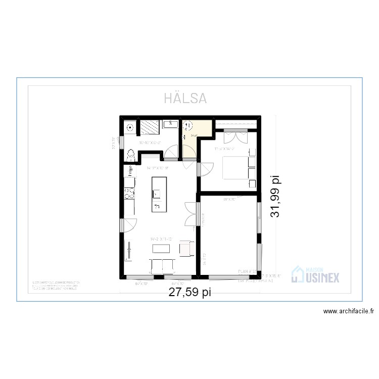 halsa mireille hébert. Plan de 0 pièce et 0 m2
