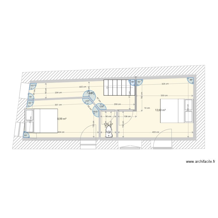 Rdc annexe plan Flo. Plan de 4 pièces et 30 m2