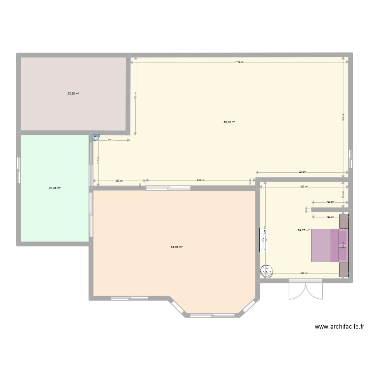 Dream House. Plan de 5 pièces et 208 m2