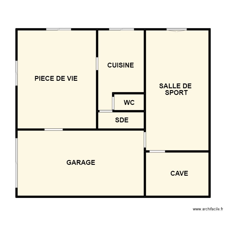 RDC BAS CHOQUET. Plan de 0 pièce et 0 m2