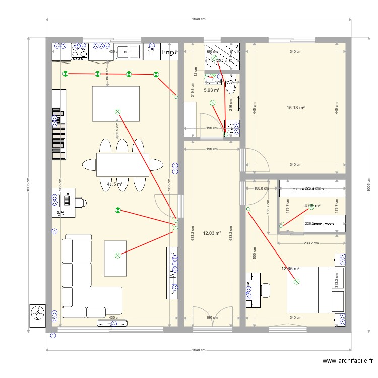 dime . Plan de 0 pièce et 0 m2