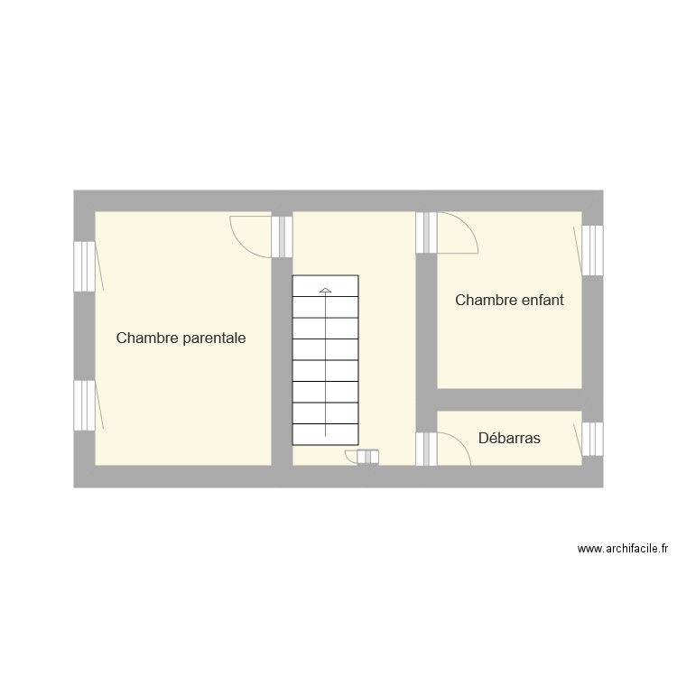 roux perqui 1er étage. Plan de 0 pièce et 0 m2