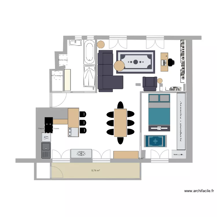 PLAN VERSION LOFT. Plan de 