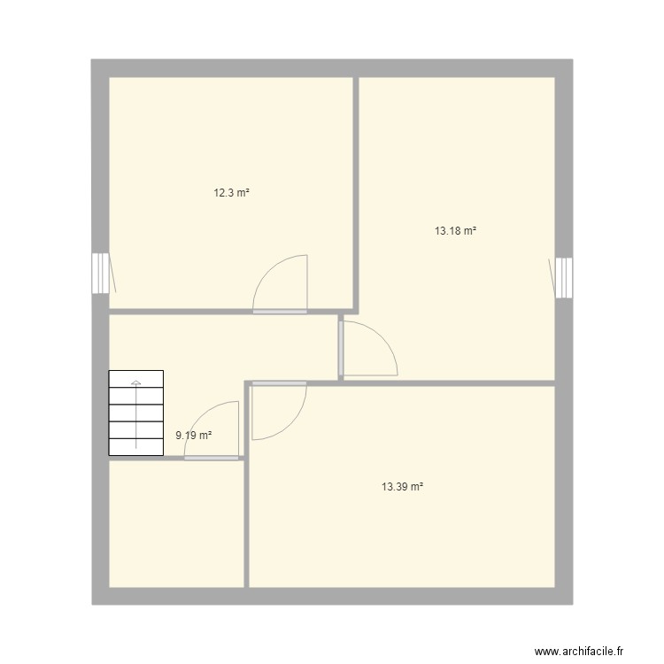Plan 1er etage Brosseau. Plan de 0 pièce et 0 m2
