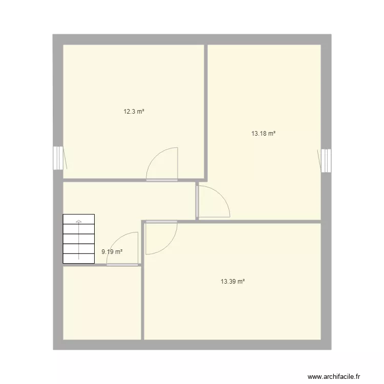 Plan 1er etage Brosseau. Plan de 