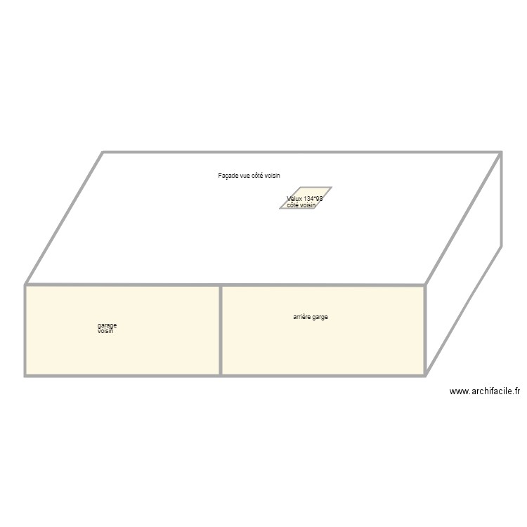 Façade Sud. Plan de 0 pièce et 0 m2