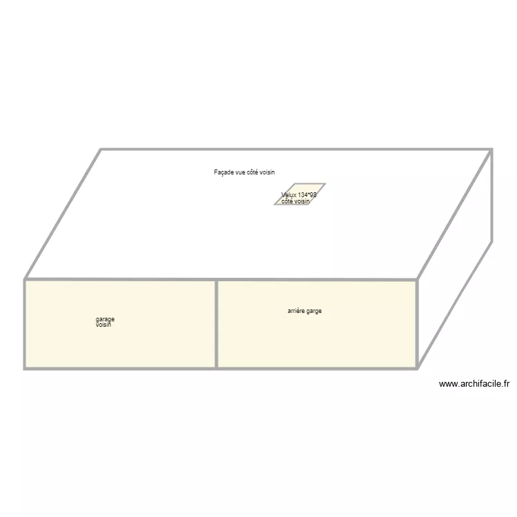 Façade Sud. Plan de Façade Sud. Plan de