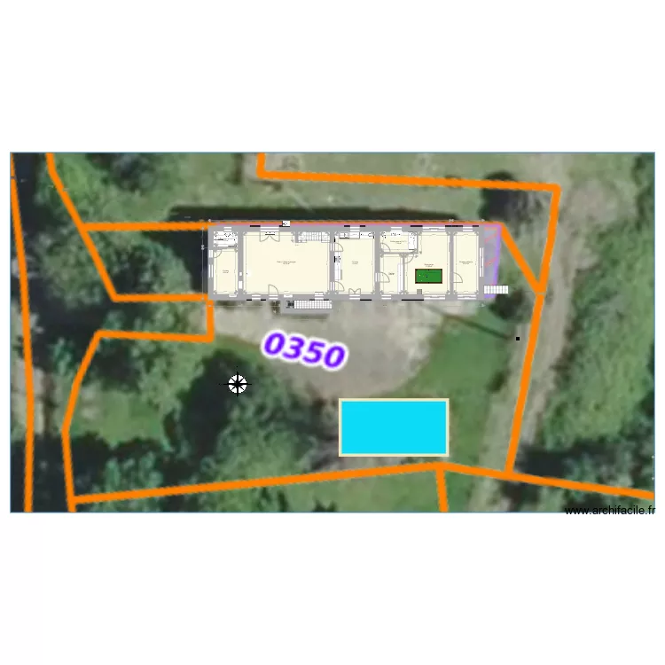 Nerveaux Piscine 2. Plan de Nerveaux Piscine 2. Plan de
