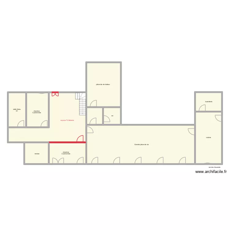 projet Lavaud 2. Plan de 15 Pièces et 243 m² projet Lavaud 2. Plan de 15 Pièces et 243 m²
