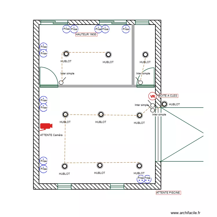 SOUS SOL CHANTIER LANGLADE. Plan de 2 et 36 m² SOUS SOL CHANTIER LANGLADE. Plan de 2 et 36 m²