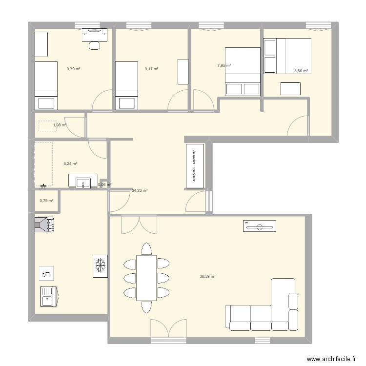mon appart. Plan de 0 pièce et 0 m2