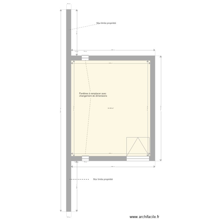 Plan masse sous sol. Plan de 0 pièce et 0 m2