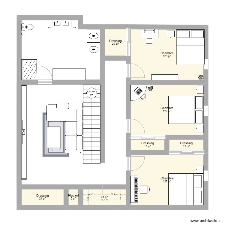 Sous-Sol test. Plan de 0 pièce et 0 m2