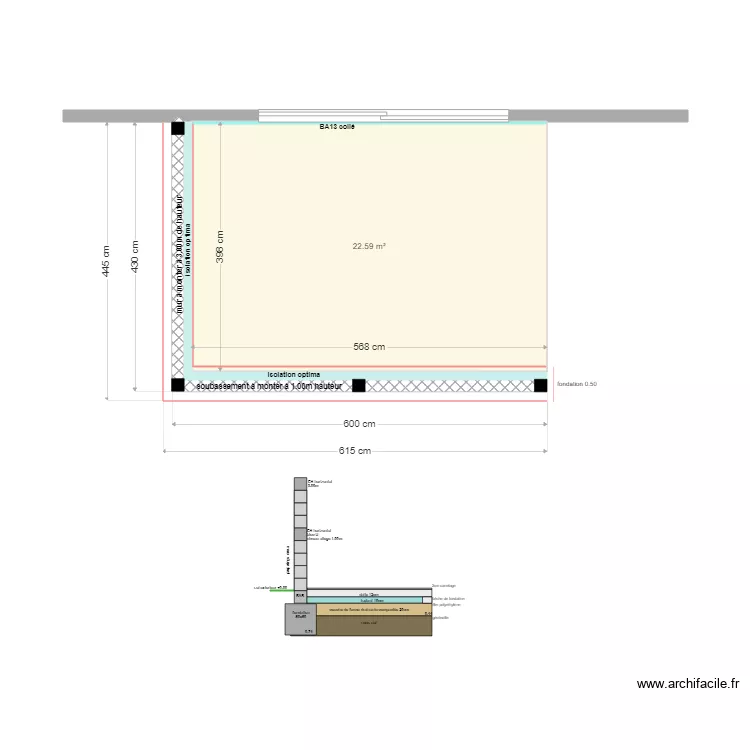 MONITEC (veranda). Plan de 