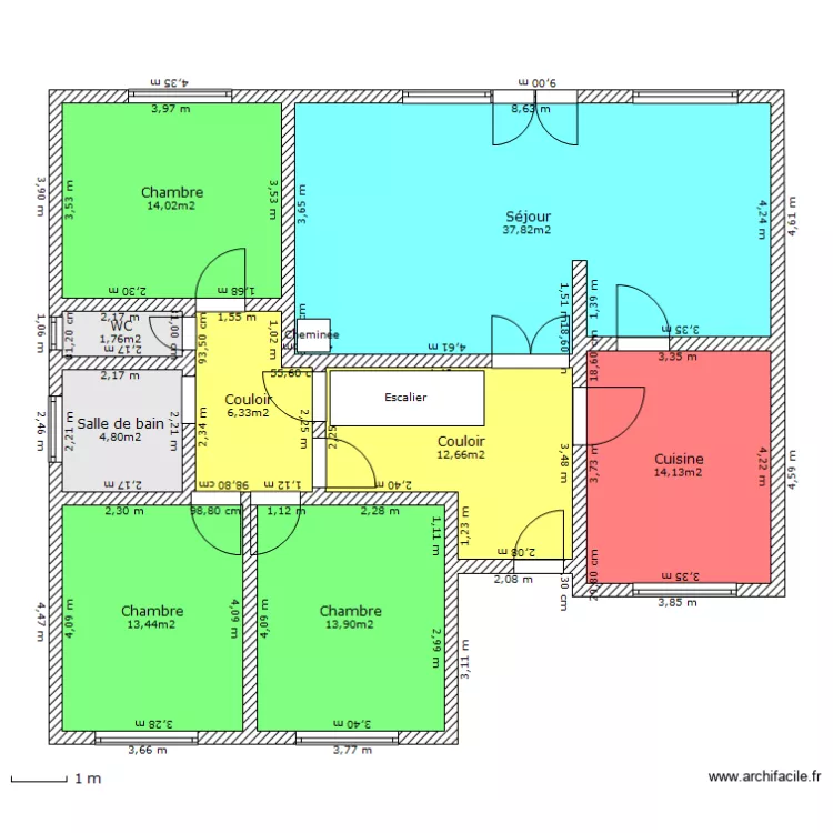 Plan Maison RDC. Plan de 
