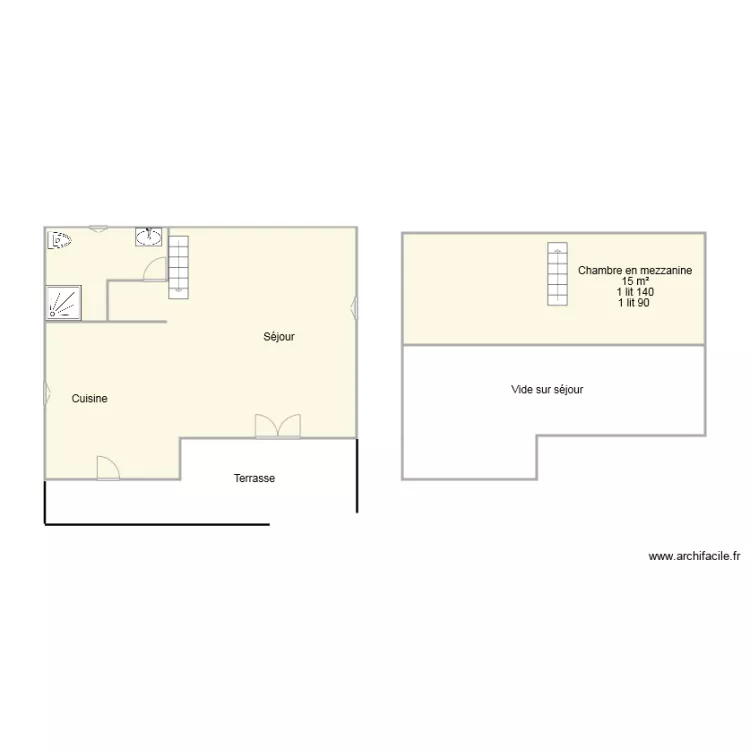 plan 1082 et 1083 gandon . Plan de 
