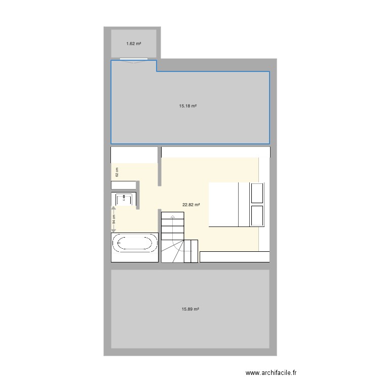 Tabellion 4e étage Mezzanine version 2. Plan de 0 pièce et 0 m2