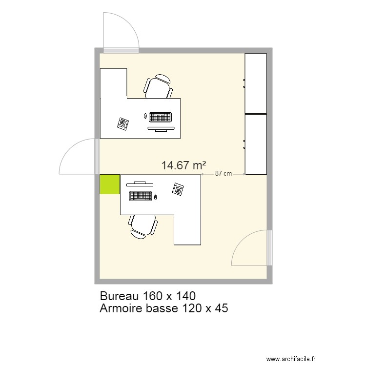 Bureau Karine Joelle. Plan de 0 pièce et 0 m2