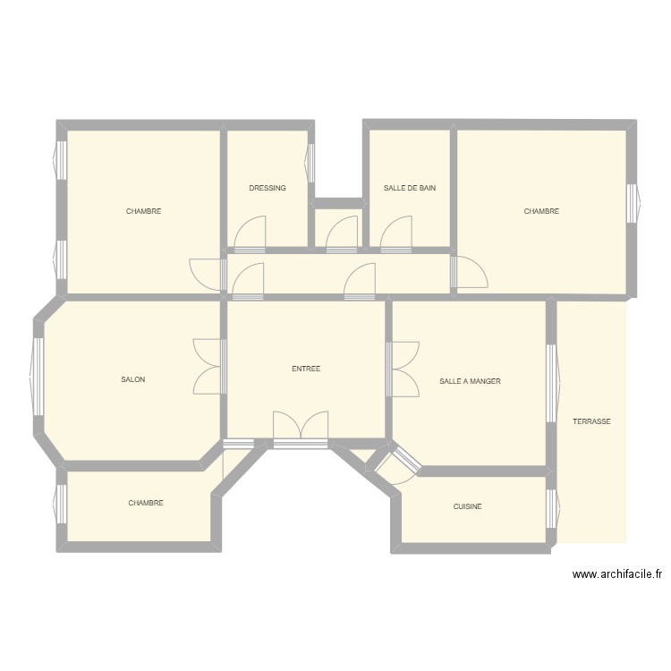 Docteur Escat. Plan de 13 pièces et 130 m2