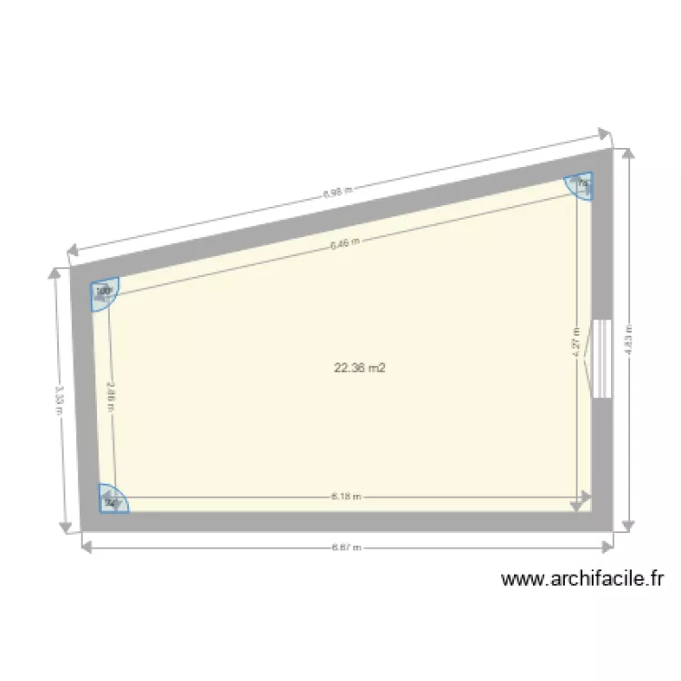 9 premi&egrave;re etage . Plan de 
