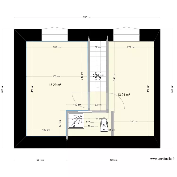 lesco &eacute;tage nouveau douche. Plan de 