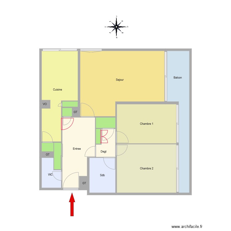 plan appartement gt