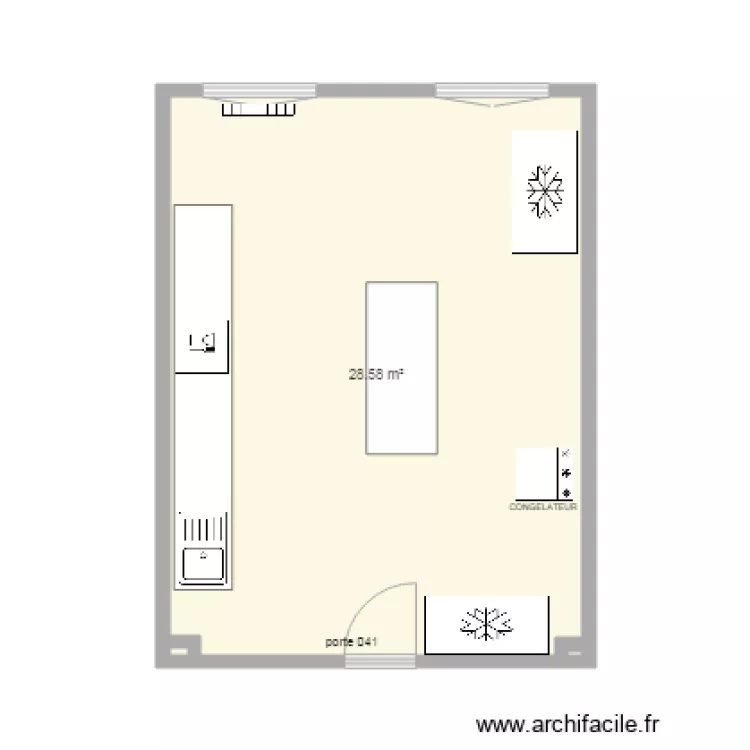 LAVERIE 041. Plan de 