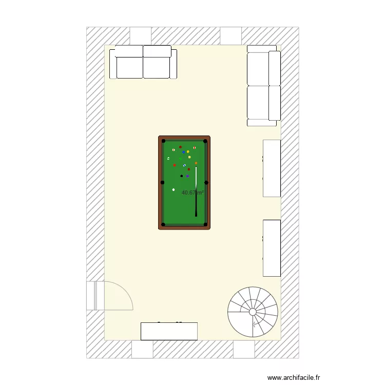 maison ss. Plan de 