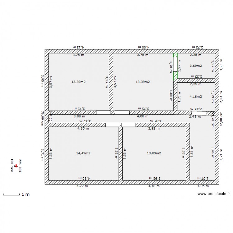 MAISON F4 ETAGE. Plan de 0 pièce et 0 m2
