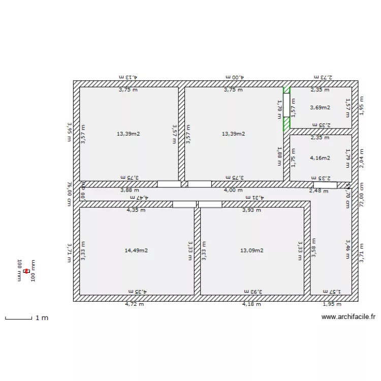 MAISON F4 ETAGE. Plan de 