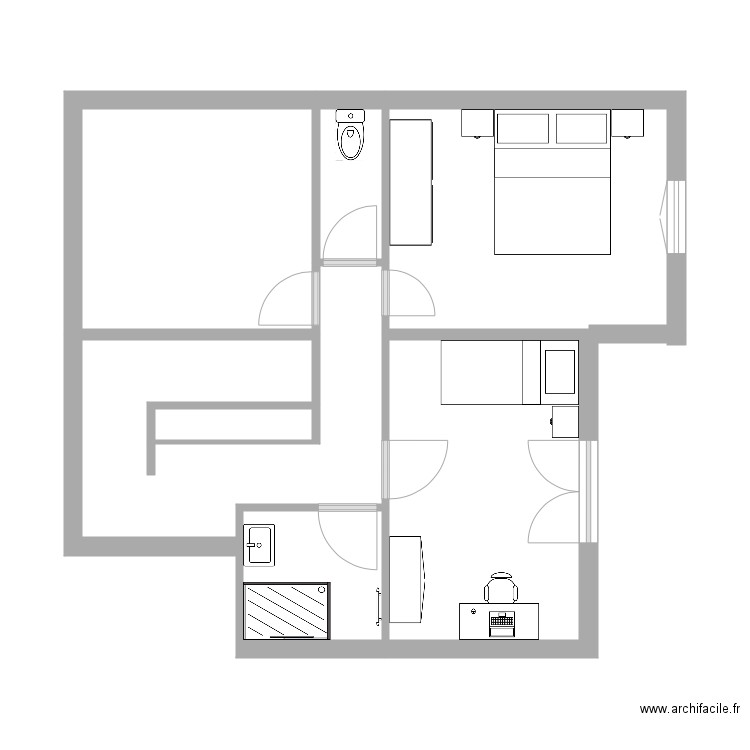 LA TOUR meublé. Plan de 0 pièce et 0 m2