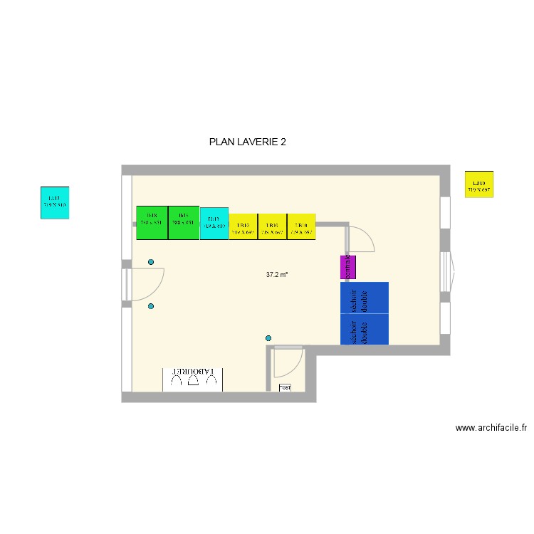 laverie IMNIR 2 ASNIERE 03082018. Plan de 0 pièce et 0 m2