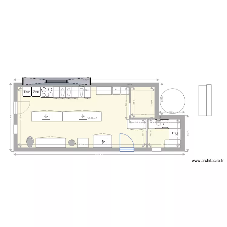 LIlle DENIZART. Plan de 