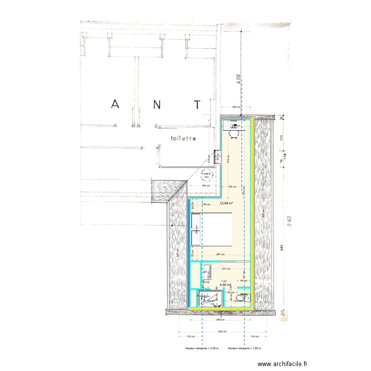 ORLIAC SDB N1 V2. Plan de 0 pièce et 0 m2