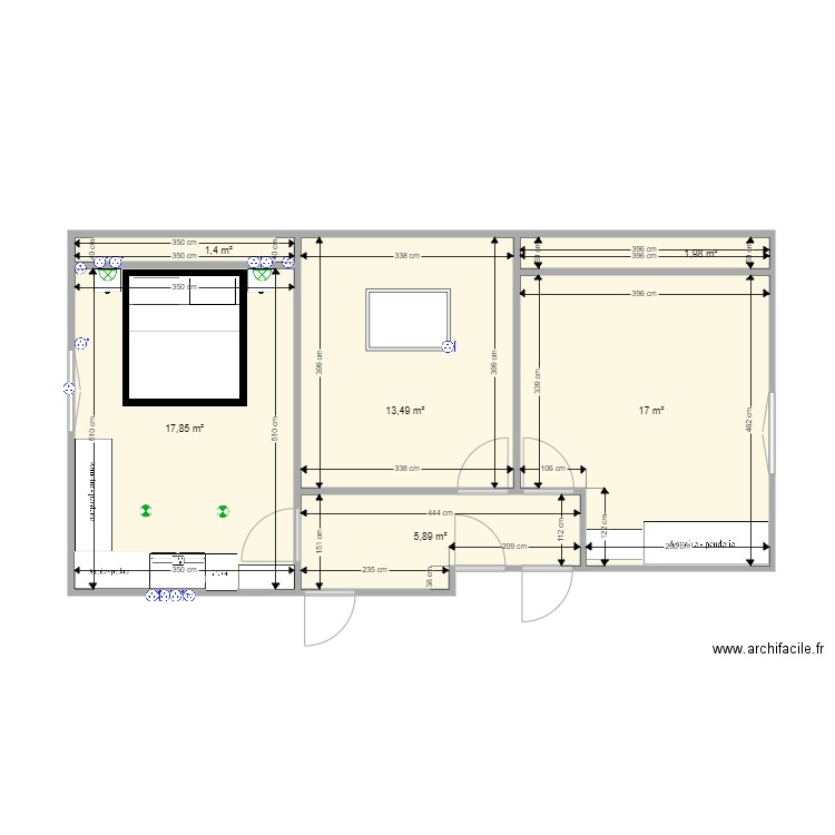 Plan CHAMBRE. Plan de 0 pièce et 0 m2