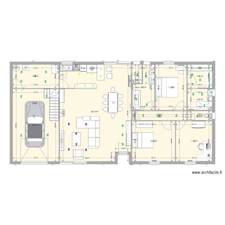 Plan Maison Eloi et flo elec . Plan de 0 pièce et 0 m2