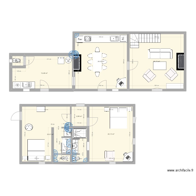 REZ DE CHAUSSEE LA CHARMILLE. Plan de 0 pièce et 0 m2